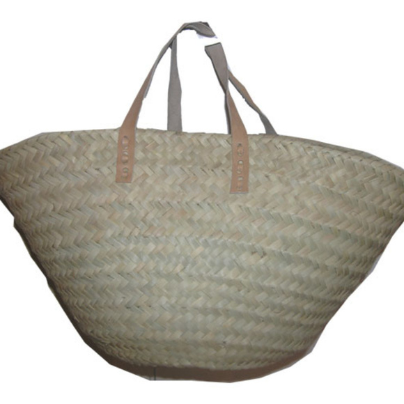 Straw Bag, Morocco Handwoven Basket, Beach Bag - Picture 2 of 3